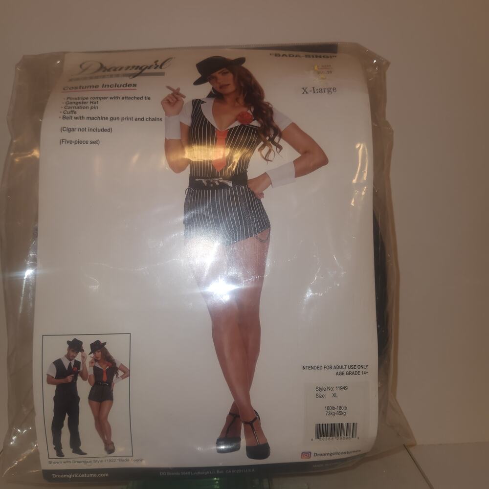 Dream Girl Bada Bing Gangster  Costume XL NIP